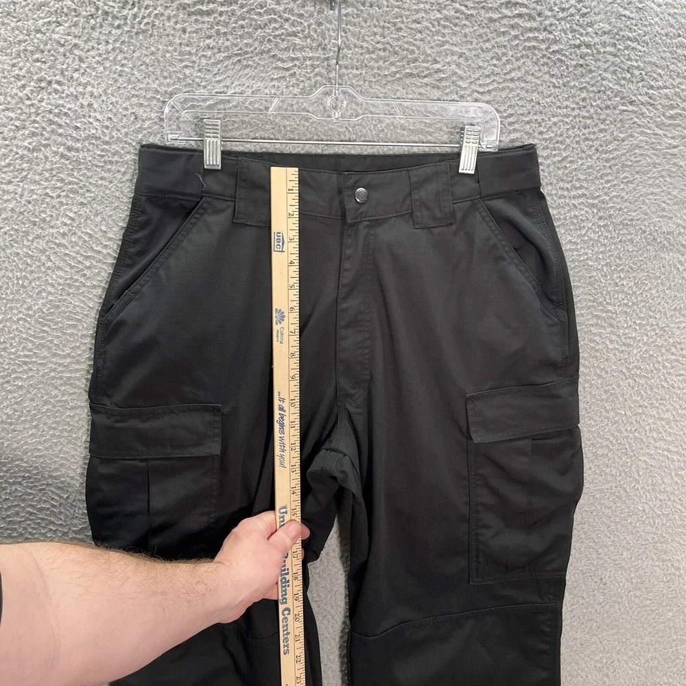 511 Tactical Pants Mens Large Long Black Ripstop Relaxed Fit TDU Cargo Workwear‎